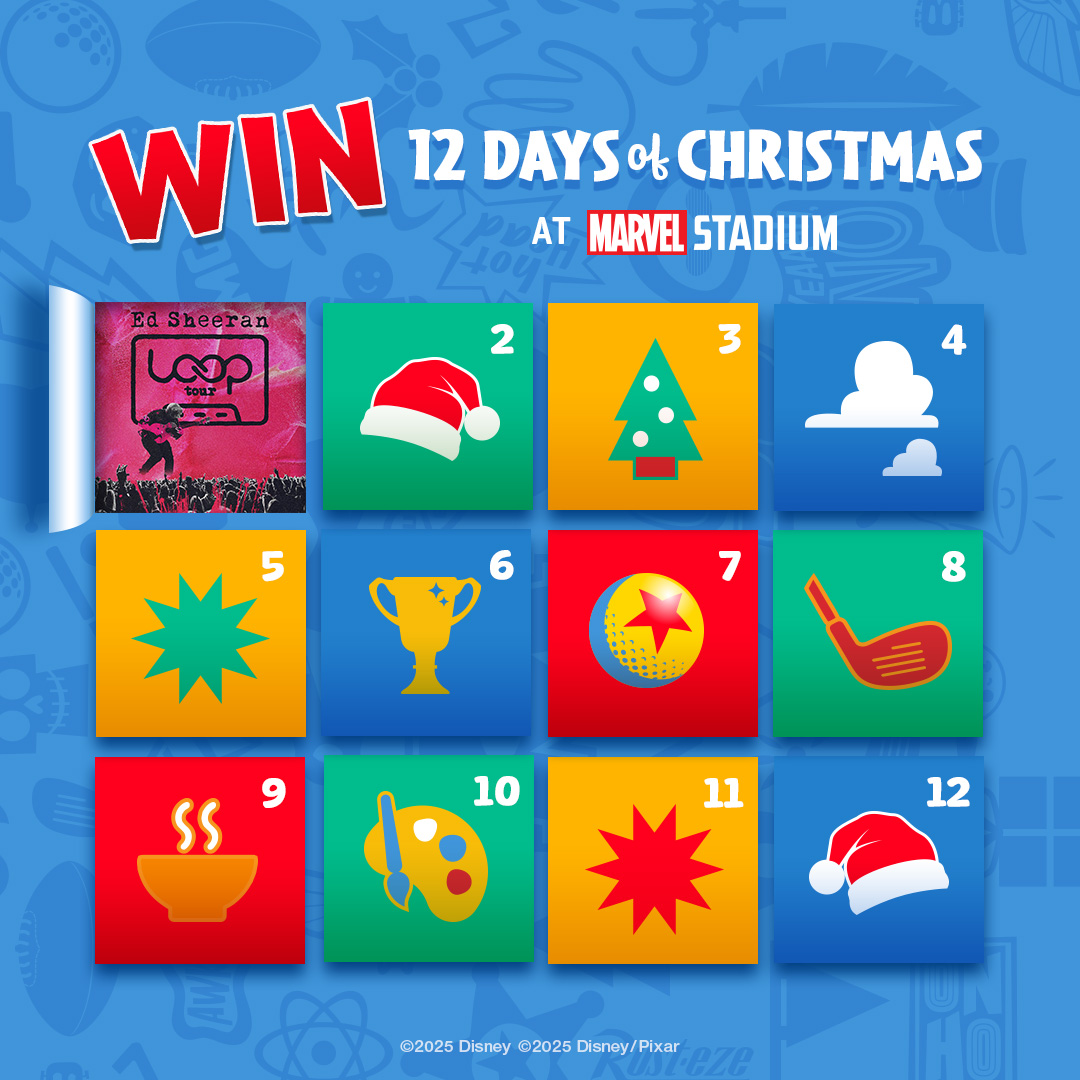 12 Days Christmas Pixar Putt Marvel Stadium